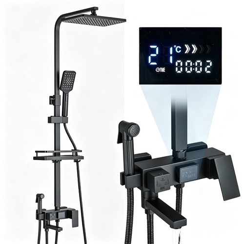 Duschsystem schwarz - duschsystem,